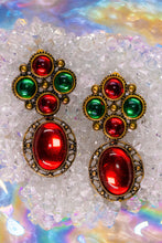 Load image into Gallery viewer, Emerald & Ember Antique Earrings