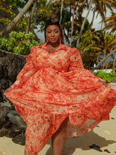 Load image into Gallery viewer, Orange Lily Dress