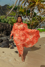 Load image into Gallery viewer, Orange Lily Dress