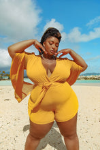 Load image into Gallery viewer, Sun-kissed Yellow Romper
