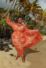 Load image into Gallery viewer, Orange Lily Dress