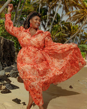 Load image into Gallery viewer, Orange Lily Dress