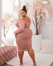 Load image into Gallery viewer, The Snatched - Off Shoulder Dress