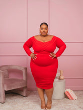 Load image into Gallery viewer, The Snatched - Off Shoulder Dress