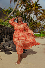 Load image into Gallery viewer, Orange Lily Dress