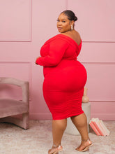 Load image into Gallery viewer, The Snatched - Off Shoulder Dress