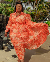 Load image into Gallery viewer, Orange Lily Dress