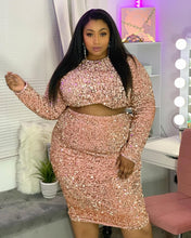Load image into Gallery viewer, Sequins Skirt Set
