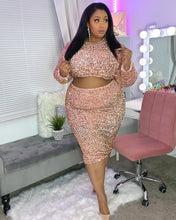 Load image into Gallery viewer, Sequins Skirt Set
