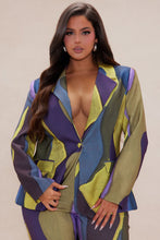 Load image into Gallery viewer, Katy Satin Pant Suit Set - Multi Color
