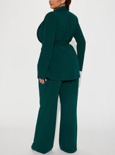 Load image into Gallery viewer, CEO Vibes Blazer Set - Hunter
