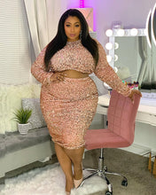 Load image into Gallery viewer, Sequins Skirt Set
