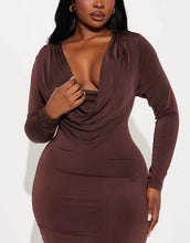 Load image into Gallery viewer, Heidi Cowl Neck Midi
Dress

