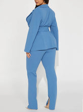Load image into Gallery viewer, Point Of Interest Pant Set - Dusty Blue

