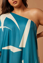 Load image into Gallery viewer, Patras Satin Kaftan - Teal
