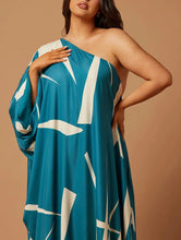 Load image into Gallery viewer, Patras Satin Kaftan - Teal
