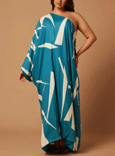 Load image into Gallery viewer, Patras Satin Kaftan - Teal
