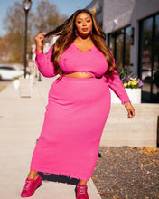 Load image into Gallery viewer, Distress Sweater Skirt Set

