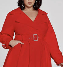 Load image into Gallery viewer, Patrick Starr Red Trench Coat
