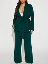 Load image into Gallery viewer, CEO Vibes Blazer Set - Hunter
