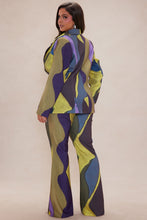 Load image into Gallery viewer, Katy Satin Pant Suit Set - Multi Color
