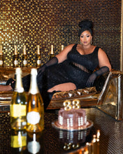 Load image into Gallery viewer, A Night In Dubai Sequin Gown - Black
