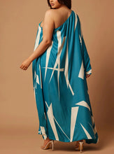 Load image into Gallery viewer, Patras Satin Kaftan - Teal
