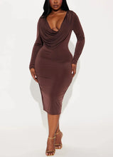 Load image into Gallery viewer, Heidi Cowl Neck Midi
Dress

