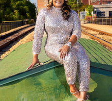 Load image into Gallery viewer, CELEBRATE Sequins Jumpsuit - Krystal  Catsuit
