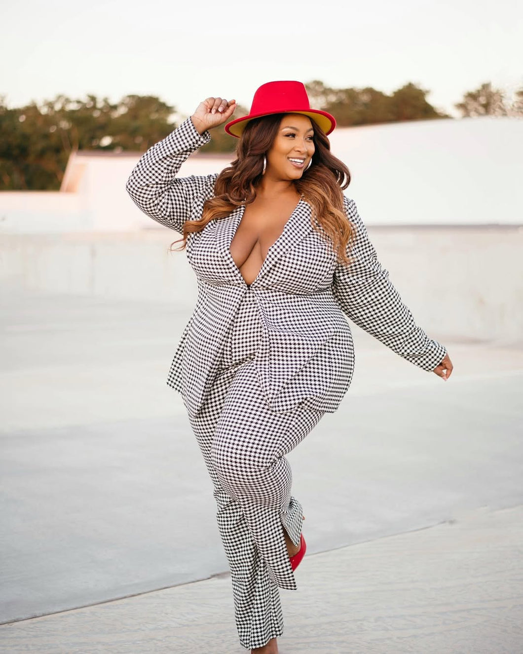 Houndstooth Suit Set