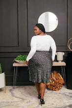 Load image into Gallery viewer, Black &amp; White Spotted Skirt
