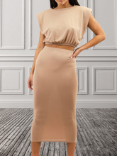 Load image into Gallery viewer, Janis Skirt Set - Taupe
