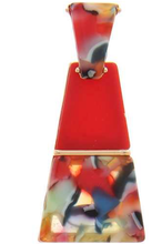 Load image into Gallery viewer, Acetate Drop Earring - Red
